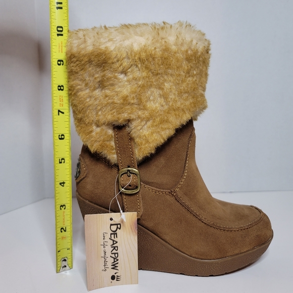Bearpaw Flatbush fur lined boots sz5 - Picture 6 of 8